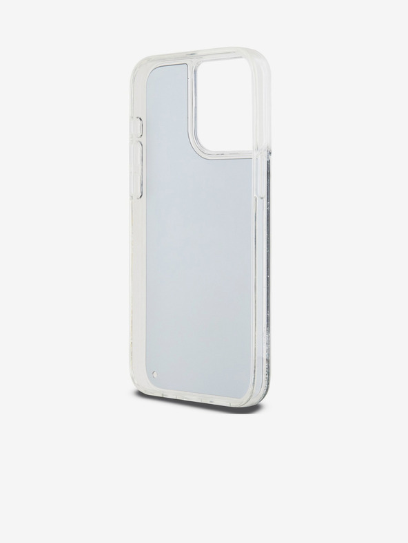 DKNY Liquid Glitter Arch Logo Zadní Kryt pro iPhone 13 Pro Black DKNY