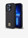 DKNY PU Leather Repeat Pattern Stack Logo Magsafe Zadní Kryt pro iPhone 15 Pro Max Black DKNY