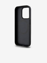 DKNY PU Leather Repeat Pattern Stack Logo Magsafe Zadní Kryt pro iPhone 15 Pro Max Black DKNY