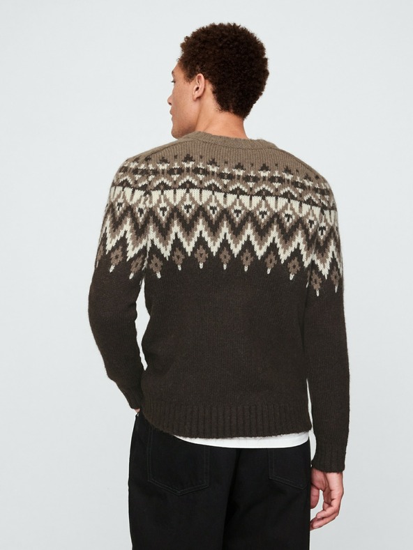 GAP Svetr s příměsí vlny Fair Isle GAP