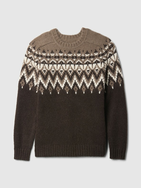 GAP Svetr s příměsí vlny Fair Isle GAP