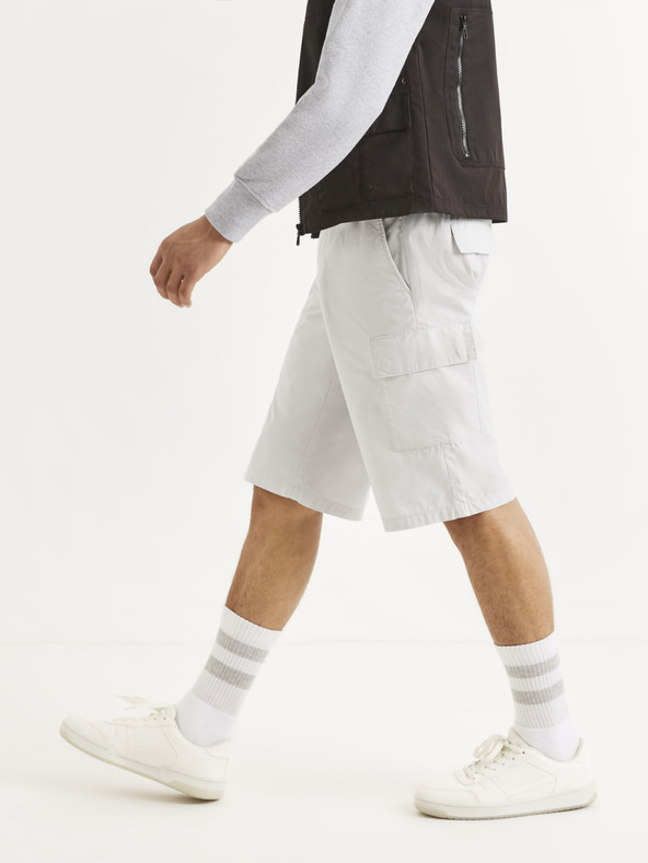 Celio Světle šedé kraťasy Celio Rolver2Bm