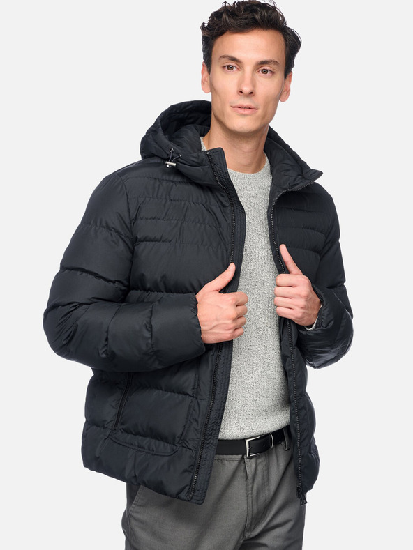 Geox Tmavě modrá pánská bunda Geox Magnete