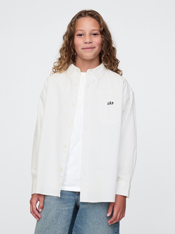GAP Dětská oversize košile Oxford GAP