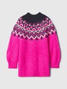 GAP Baby svetrové šaty Fair Isle GAP