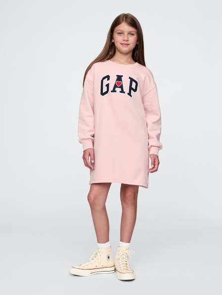 GAP Dětské oversize mikinové šaty s logem GAP