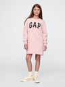 GAP Dětské mikinové oversize šaty s logem GAP