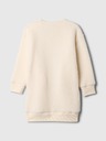 GAP Baby sherpa mikinové šaty s logem GAP