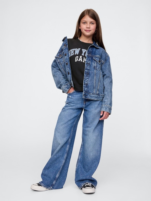 GAP Dětská oversize mikina s logem Gap