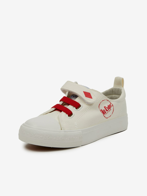 Lee Cooper Červeno-krémové dětské tenisky Lee Cooper