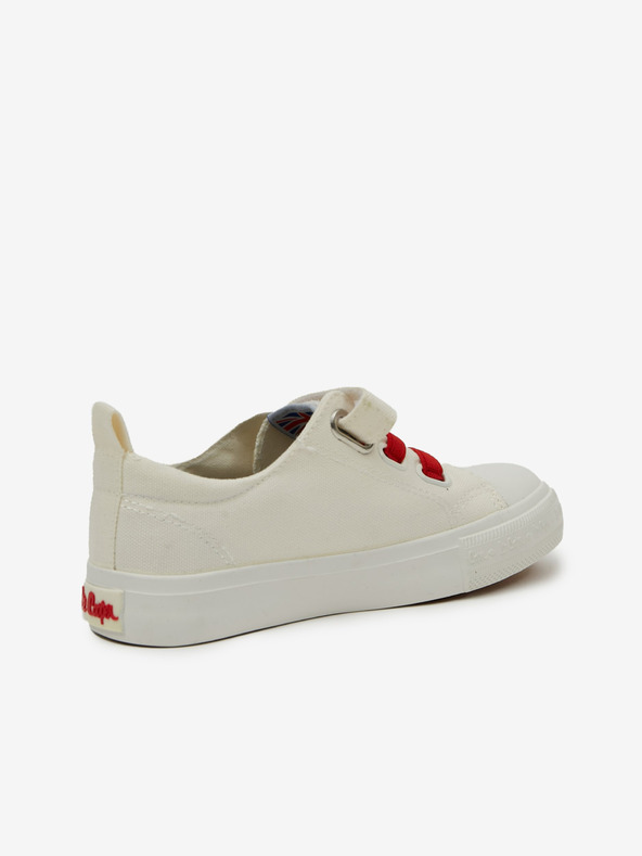 Lee Cooper Červeno-krémové dětské tenisky Lee Cooper