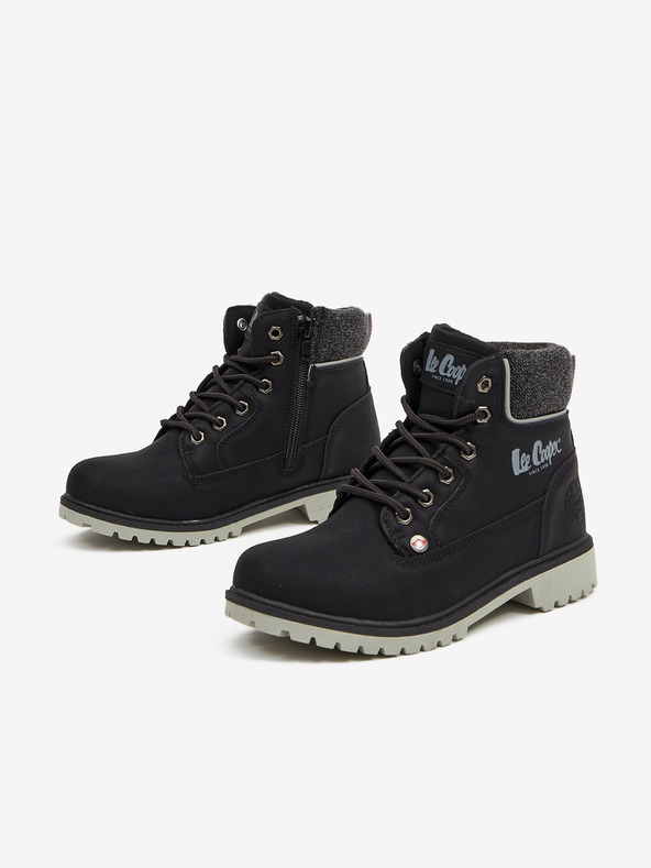 Lee Cooper Černé holčičí kotníkové boty Lee Cooper