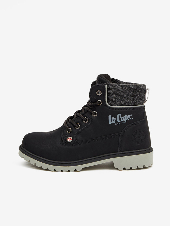 Lee Cooper Černé holčičí kotníkové boty Lee Cooper