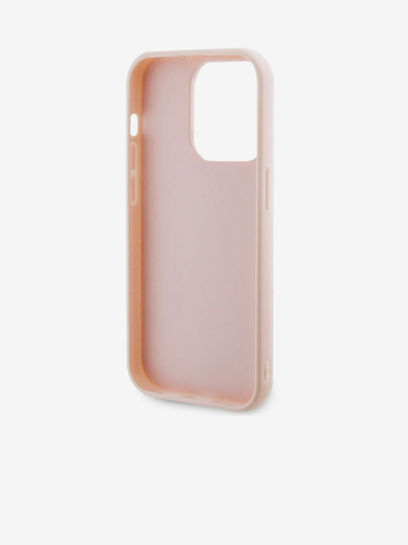 Karl Lagerfeld 3D Rubber Glitter Logo Karl Zadní Kryt pro iPhone 15 Pro Max Pink Karl Lagerfeld