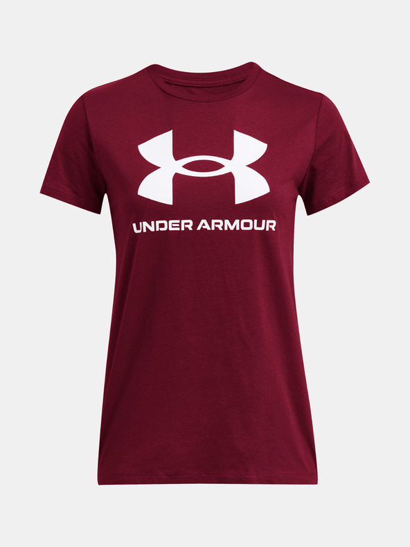 Under Armour Dámské tričko Under Armour UA Rival Logo SS-RED