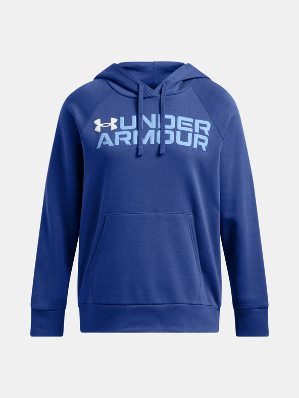 Under Armour Dámská mikina Under Armour Rival Fleece Wordmark Hoodie-BLU