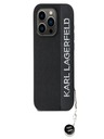 Karl Lagerfeld Karl Lagerfeld PU Saffiano Rhinestone Charm Zadní Kryt pro iPhone 15 Pro Max Black