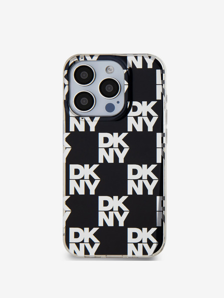 DKNY PC/TPU Checkered Pattern Zadní Kryt pro iPhone 14 Pro Max Black DKNY