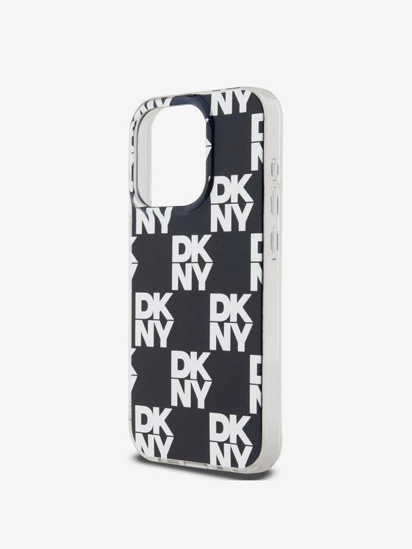 DKNY PC/TPU Checkered Pattern Zadní Kryt pro iPhone 14 Pro Max Black DKNY