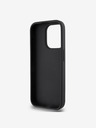 DKNY PU Leather Repeat Pattern Card Pocket Zadní Kryt pro iPhone 15 Pro Max Black DKNY