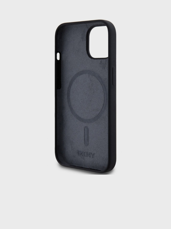 DKNY Liquid Silicone Arch Logo MagSafe Zadní Kryt pro iPhone 11 Black DKNY