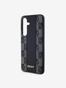 DKNY PU Leather Checkered Pattern Magsafe Zadní Kryt pro Samsung Galaxy S24 Black DKNY