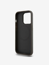 DKNY PU Leather Stack Logo Magsafe Zadní Kryt pro iPhone 15 Pro Max Grey DKNY
