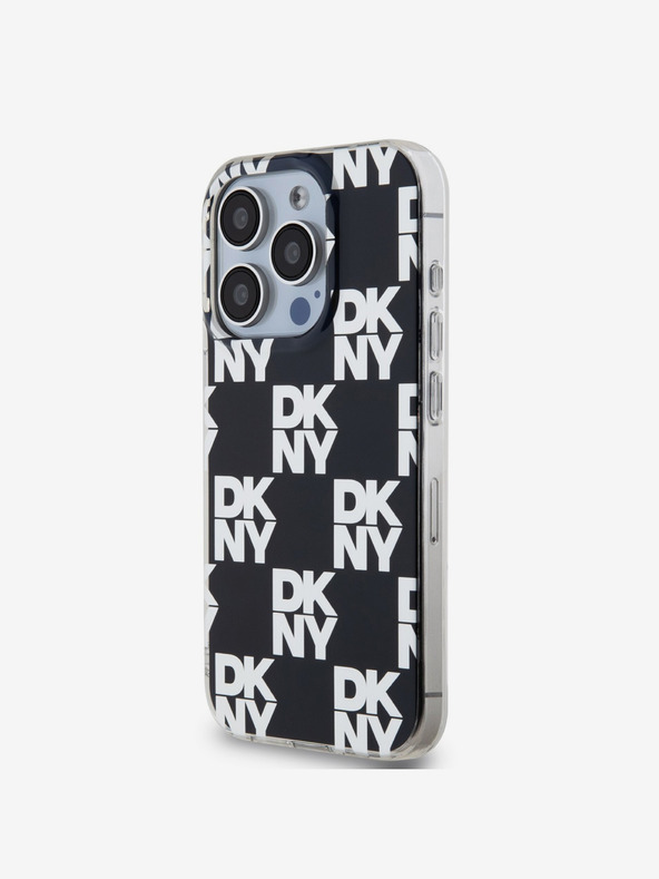 DKNY PC/TPU Checkered Pattern Zadní Kryt pro iPhone 15 Pro Max Black DKNY