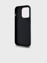 DKNY PU Leather Checkered Pattern Magsafe Zadní Kryt pro iPhone 15 Pro Black DKNY