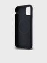 DKNY PU Leather Repeat Pattern Bottom Stripe MagSafe Zadní Kryt pro iPhone 11 Black DKNY