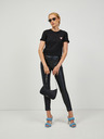 Guess Černé dámské koženkové legíny Guess New Priscilla