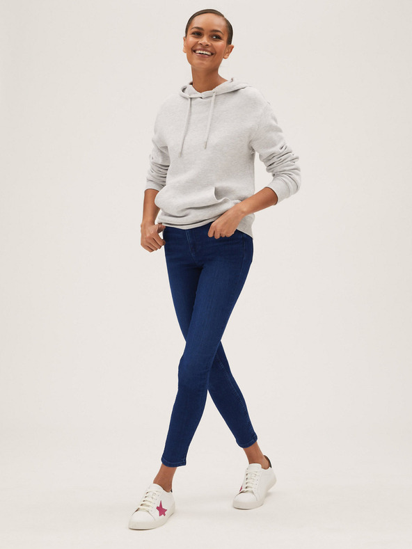Marks & Spencer Modré dámské skinny fit džíny Marks & Spencer