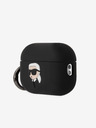 Karl Lagerfeld 3D Logo NFT Karl Head Silikonové Pouzdro pro Airpods Pro 2 Black Karl Lagerfeld