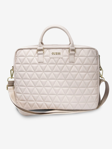 Guess Guess Quilted Taška pro Notebook 15 Pink"