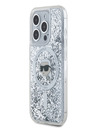 Karl Lagerfeld Karl Lagerfeld Liquid Glitter Karl Head MagSafe Zadní Kryt pro iPhone 15 Pro Max Transparent