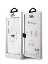 Karl Lagerfeld Karl Lagerfeld IML Karl Head Metal Frame MagSafe Zadní Kryt pro iPhone 15 Transparent