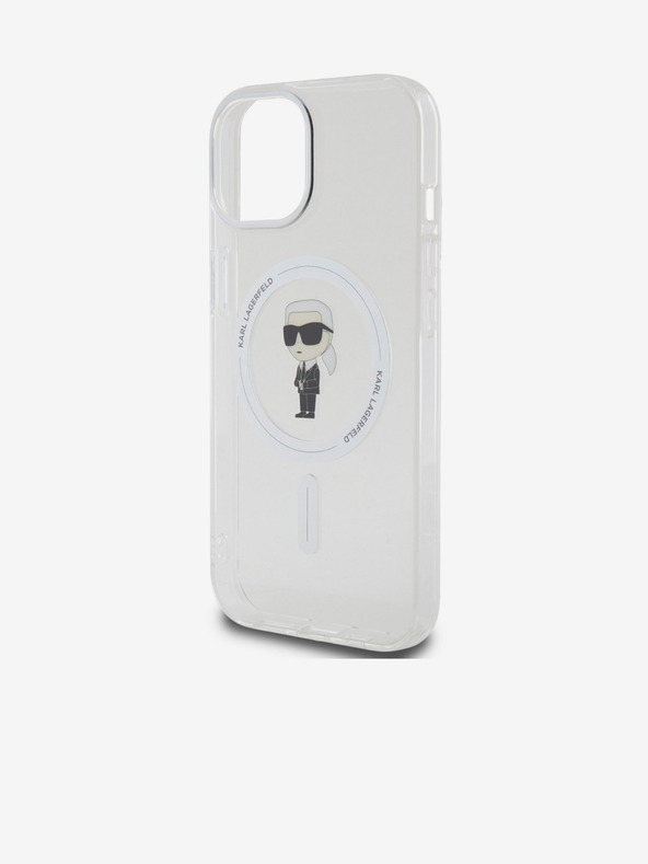 Karl Lagerfeld IML Ikonik MagSafe Zadní Kryt pro iPhone 15 Transparent Karl Lagerfeld