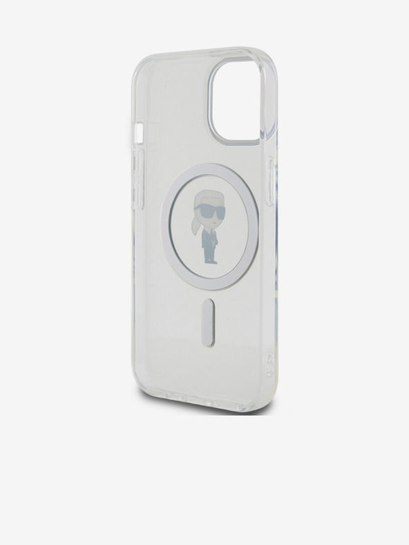 Karl Lagerfeld IML Ikonik MagSafe Zadní Kryt pro iPhone 15 Transparent Karl Lagerfeld