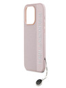 Karl Lagerfeld Karl Lagerfeld PU Saffiano Rhinestone Charm Zadní Kryt pro iPhone 15 Pro Max Pink