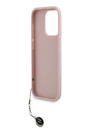 Karl Lagerfeld Karl Lagerfeld PU Saffiano Rhinestone Charm Zadní Kryt pro iPhone 15 Pro Max Pink