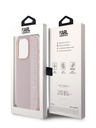 Karl Lagerfeld Karl Lagerfeld PU Saffiano Rhinestone Charm Zadní Kryt pro iPhone 15 Pro Max Pink