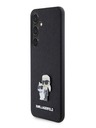 Karl Lagerfeld PU Saffiano Metal Karl and Choupette Zadní Kryt pro Samsung Galaxy S24 Black Karl Lagerfeld