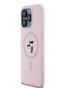 Karl Lagerfeld Liquid Silicone Karl and Choupette Magsafe Zadní Kryt pro iPhone 14 Pro Max Pink Karl Lagerfeld