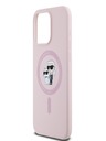 Karl Lagerfeld Liquid Silicone Karl and Choupette Magsafe Zadní Kryt pro iPhone 14 Pro Max Pink Karl Lagerfeld