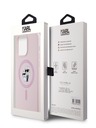 Karl Lagerfeld Liquid Silicone Karl and Choupette Magsafe Zadní Kryt pro iPhone 14 Pro Max Pink Karl Lagerfeld