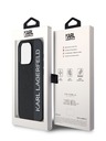 Karl Lagerfeld Karl Lagerfeld PU Saffiano Rhinestone Charm Zadní Kryt pro iPhone 15 Pro Black