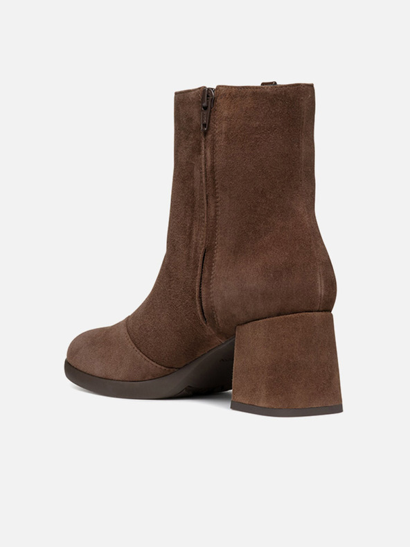 Geox Tmavě hnědá dámská kotníková obuv Geox Walk Pleasure 55