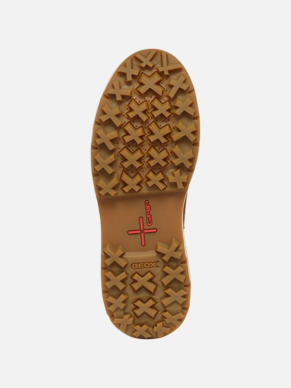 Geox Hnědá dámská kotníková obuv Geox Lamide+Grip ABX