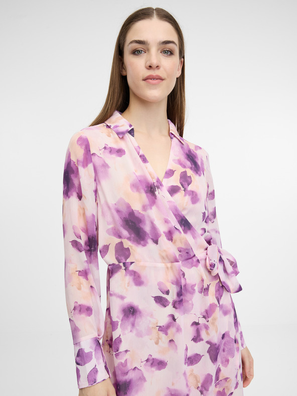 Orsay Růžové dámské šaty ke kolenům ORSAY