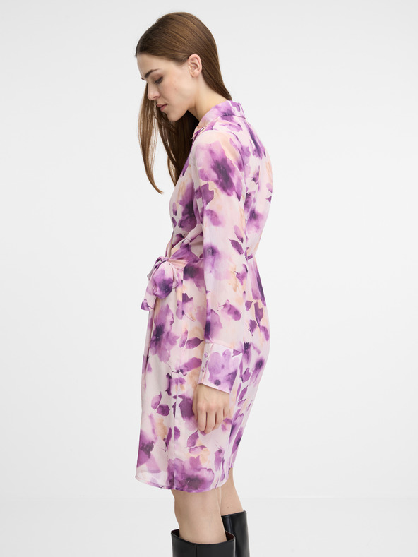 Orsay Růžové dámské šaty ke kolenům ORSAY